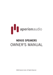 AperionAudio NOVUS Owner's Manual