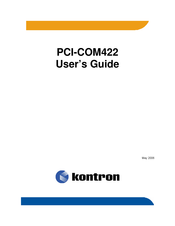 Kontron PCI-COM422 User Manual