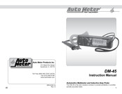 Auto Meter DM-45 Instruction Manual
