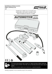 AW Tools AUTOMOTIVE Series Operating And Safety Instructions Manual