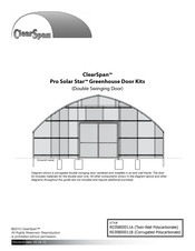 ClearSpan R035B00011A Manual