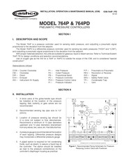 Cashco 764P Nstallation, Operation & Maintenance Manual
