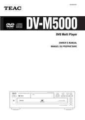Teac DV-M5000 Owner's Manual