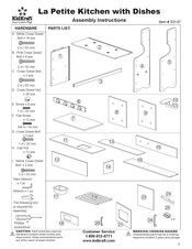 KidKraft 53147 Assembly Instructions Manual