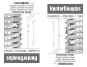 HunterDouglas Standard Hardware System Installation Operation Care