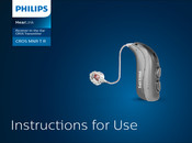 Philips HearLink BiCROS MNR T R Instructions For Use Manual