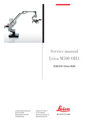 Leica M500 OH3 Service Manual
