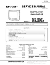Sharp 19R-M100 Service Manual