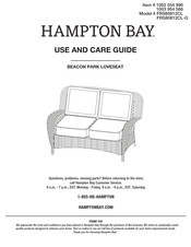 HAMPTON BAY 1003 954 566 Use And Care Manual