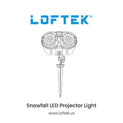 Loftek Snowfall LED Projector Light Quick Start Manual