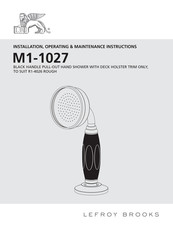 Lefroy Brooks M1-1027 Installation, Operating,  & Maintenance Instructions