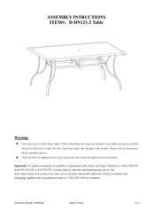 Tractor Supply D-DN121-2 Assembly Intructions