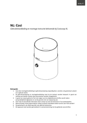 Cosi Cosiscoop XL User Instruction