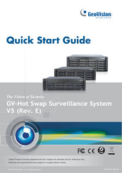 Geovision GV-Hot Swap Surveillance System V5 Quick Start Manual