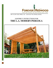 Forever Redwood THE L.A. MODERN PERGOLA Assembly Instructions Manual