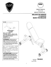 Cap Strength DELUXE FID FM-804S Owner's Manual