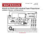 Waterous AQUIS ULTRAFLOW Installation, Operation And Maintenance Manual