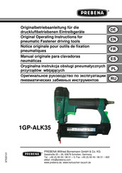 Prebena 1GP-ALK35 Original Operating Instructions