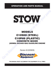 MULTIQUIP Stow C10SH8 Operation And Parts Manual
