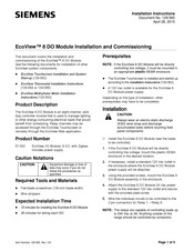 Siemens 8DO Installation Instructions
