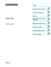 Siemens LOGO! CIM Operating Manual