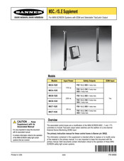 Banner MSCA-1S2E Supplement Manual