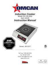 Omcan CE-CN-3500 Instruction Manual