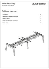 SitOnit Seating Prise Benching Assembly Instructions Manual