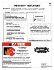 Kingsman ZCV3622LP Installation Instructions Manual