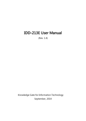 SinoCastel IDD-213E User Manual