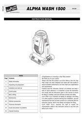 Clay Paky C61320 Instruction Manual