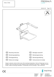 keep living Pressalit Care R7435 Mounting Instruction