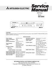 Mitsubishi Electric DD-5000 Service Manual