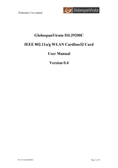 GlobespanVirata ISL39200C User Manual
