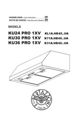 F.Bertazzoni KU30 PRO 1XV User Instructions