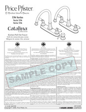Black & Decker Price Pfister Catalina 536 Series Manual