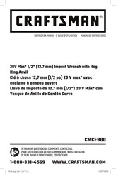Craftsman CMCF900 Instruction Manual