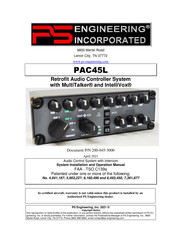 PS Engineering PAC45L Manual