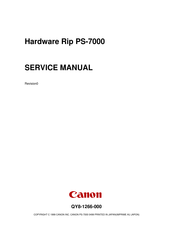Canon PS-7000 Service Manual