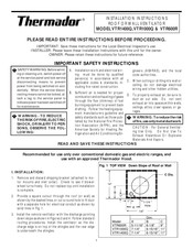 Thermador VTR1000Q Installation Instructions Manual