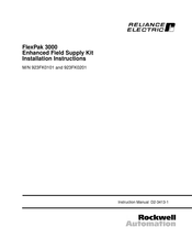 Rockwell Automation Reliance electric FlexPak 3000 Installation Instructions Manual