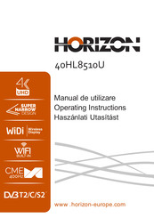 Horizon Fitness 40HL8510U Operating Instructions Manual