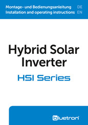 bluetron HSI Series Installation And Operating Instructions Manual