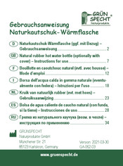 GRÜNSPECHT GROSS Instructions For Use Manual