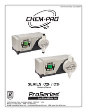 Blue-White industries ProSeries Chem-Pro C2F261XVB Manual