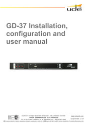 Ude GD-37 Installation, Configuration And User Manual