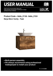 Better Bathrooms Nerja BeBa 27201 User Manual