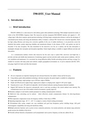 TIE T90-DTU User Manual