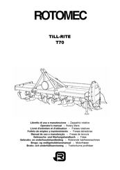 Rotomec TILL-RITE Operator's Manual