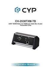 CYP CH-2538TXM-TB Operation Manual